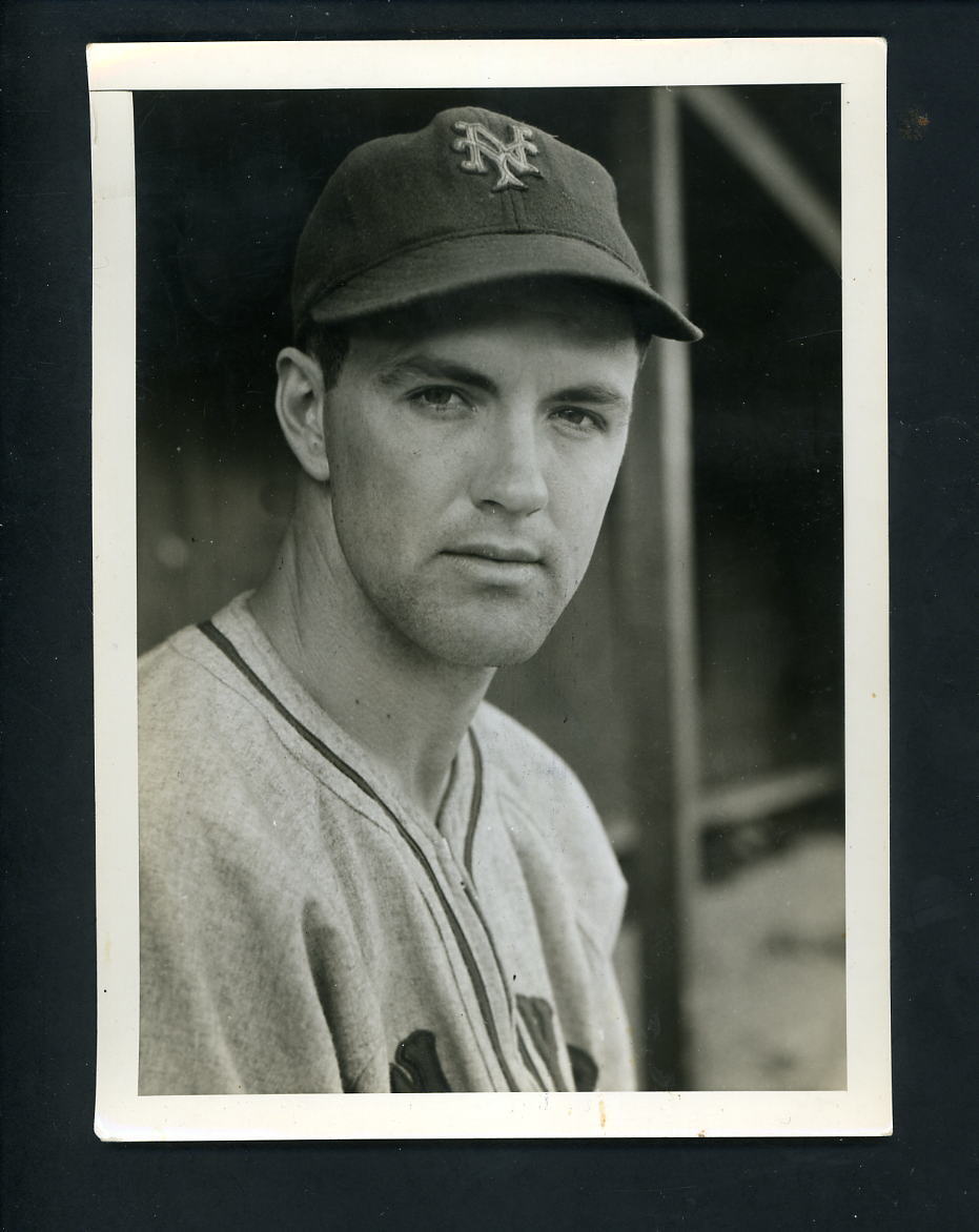 Johnny Rucker Type 1 Press Photo Poster painting USED for his 1941 Double Play #137 138 Giants