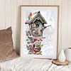 11CT Bird House - Counted Cross Stitch - 40*56cm/15.75*22.05in
