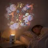 Portable Night Light with Flexible Projection Base for Bedroom Decoration