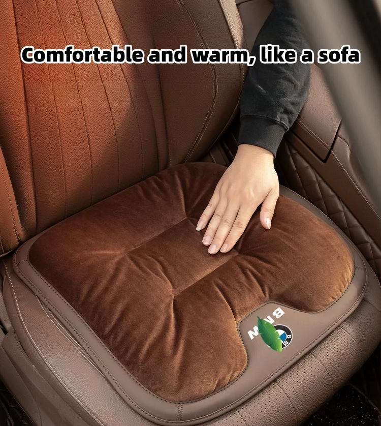 Car short plush winter seat cushion