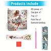 Diamond Painting-DIY Crystal Rhinestone The Girl Dancing with Butterflies(Box Packaging)