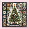 (Multi-Style) Christmas Tree-14CT Stamped Cross Stitch 40*40cm/15.75*15.75in