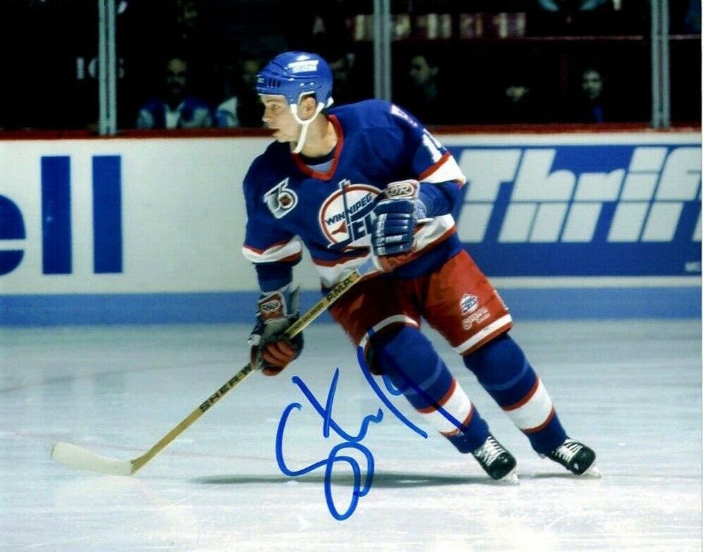 Winnipeg Jets Stu Barnes Autographed Signed 8x10 NHL Photo Poster painting COA #6