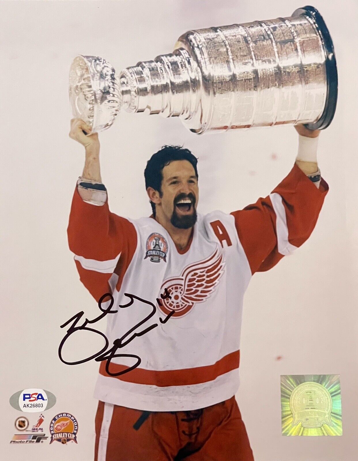 Brendan Shanahan Signed Autographed Detroit Red Wings 8x10 Photo Poster painting Stanley PSA/DNA