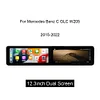 Doppel 12,3 Zoll Mercedes Benz C GLC Android-Bildschirm-Anzeige Apple CarPlay mit Co-Pilot-Bildschirm