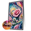 (40*70cm)Flower - Full Round Drill Diamond Painting