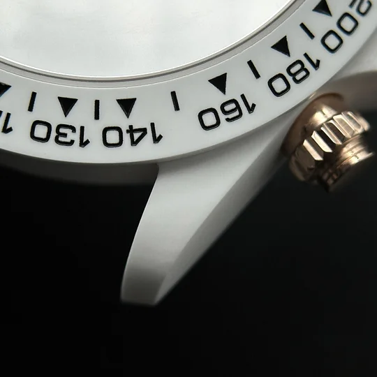 Rolex® Daytona Pearl White Ceramic Case & Strap 40mm (Matted Finish)