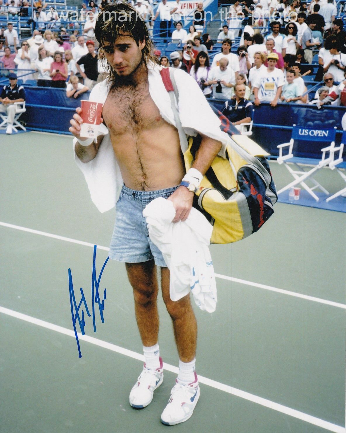 ANDRE AGASSI SIGNED AUTOGRAPH 8X10 Photo Poster painting