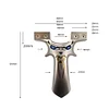 Titanium Alloy High-precision and Powerful Adult Field Outdoor Ejection Flat Leather Slingshot Toy