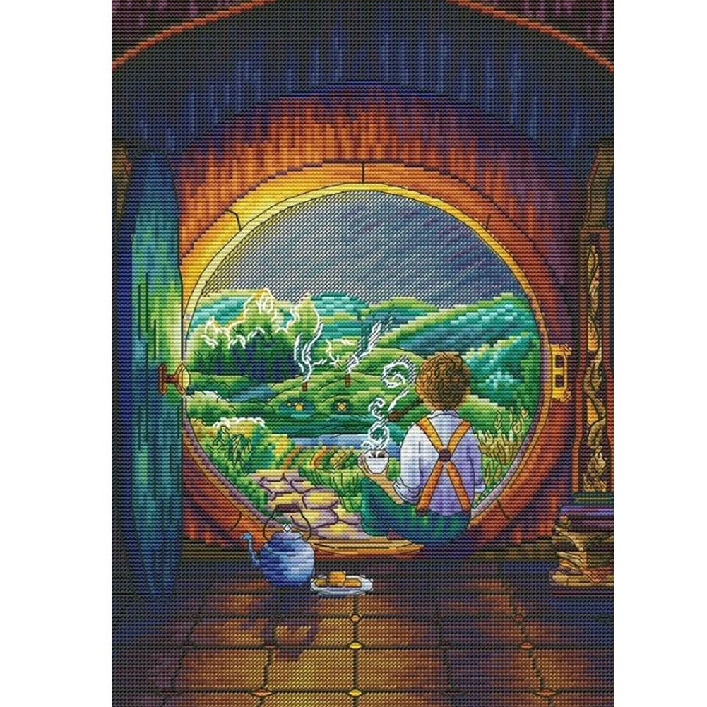 

Boy - 14CT Stamped Cross Stitch - 24*33CM, 501 Original