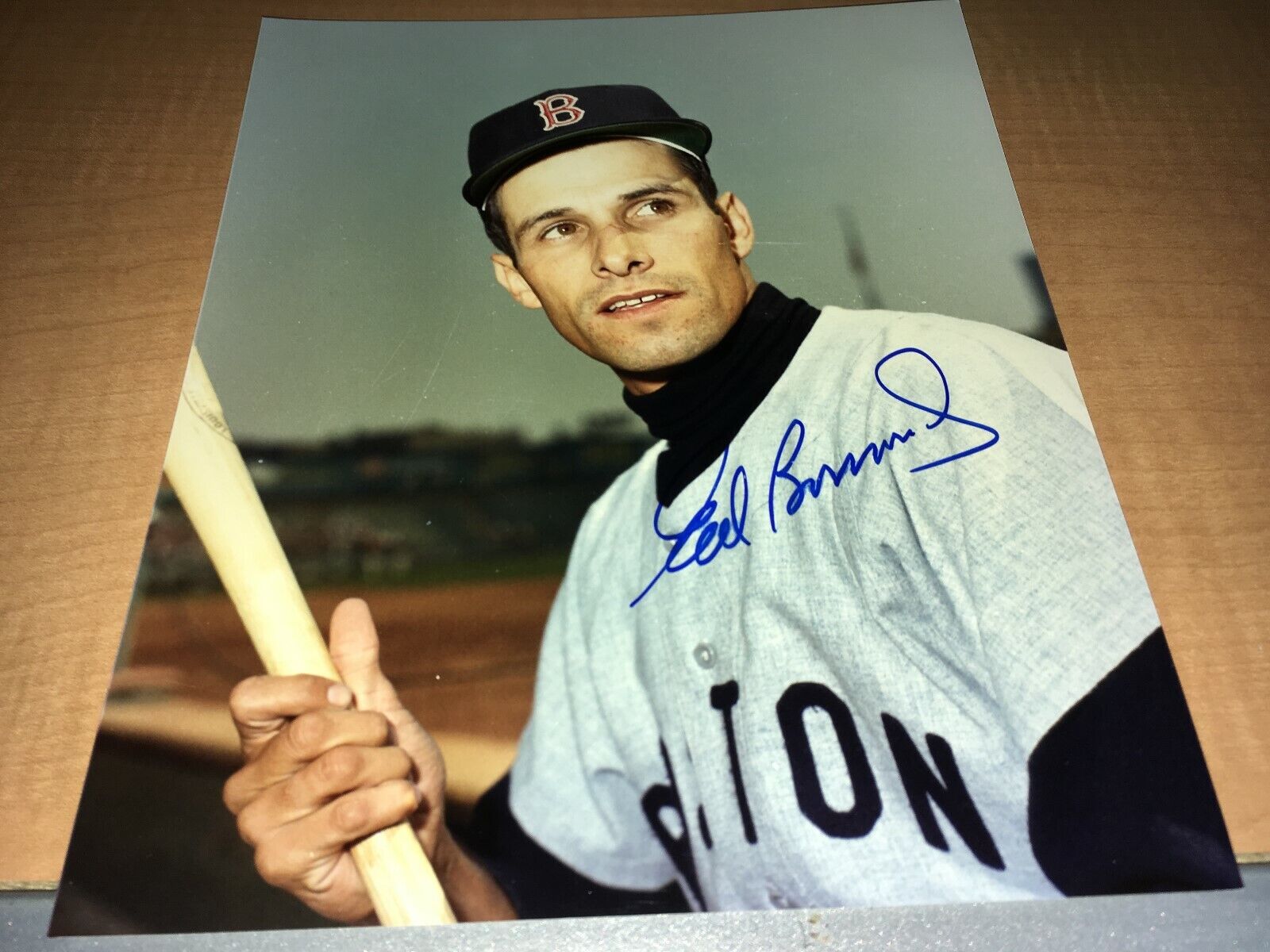 Ed Bressoud Boston Red Sox Signed 8 x10