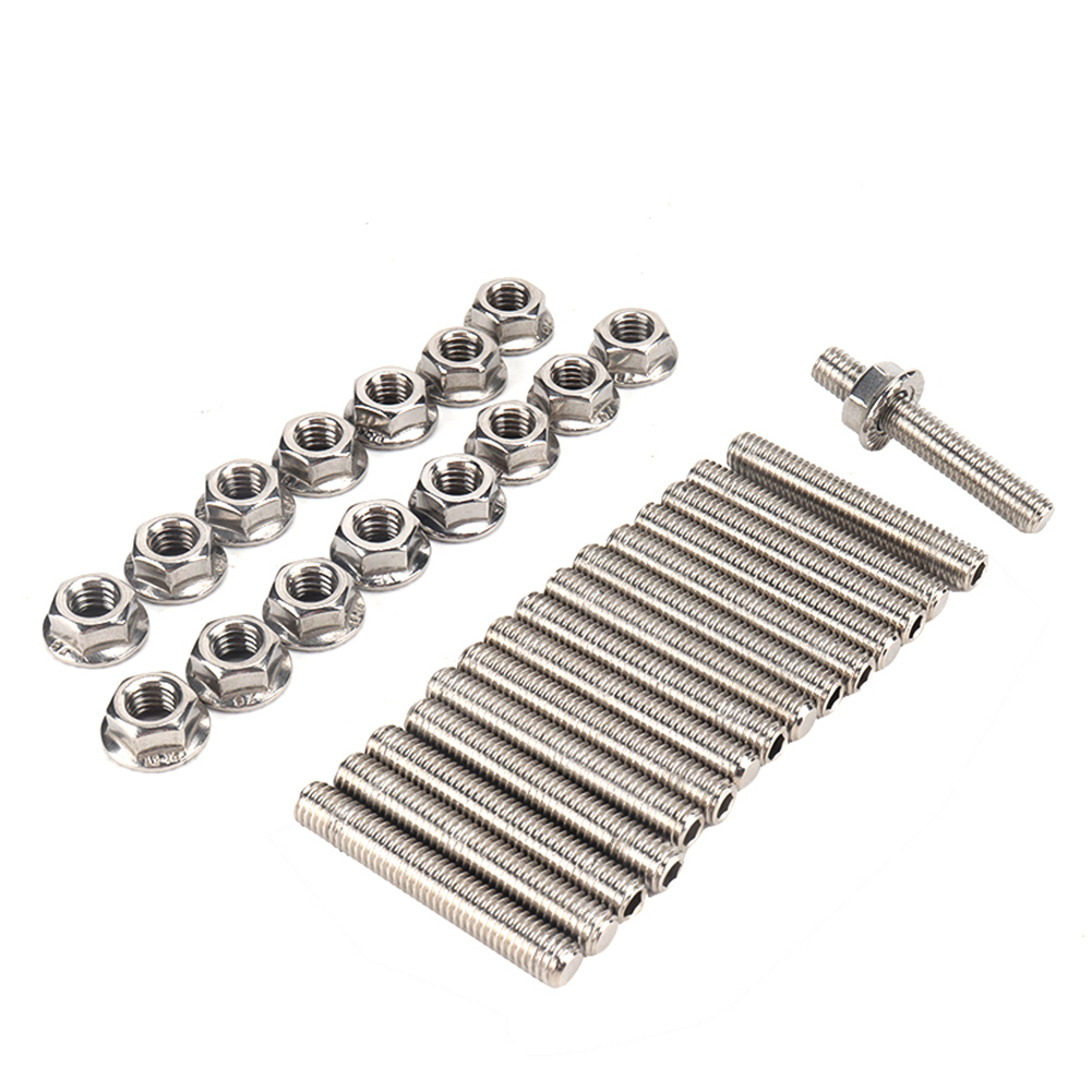 

Stainless Steel Exhaust Manifold Stud Kit for Ford 4.6 5.4 Liter V8 Engine, 501 Original