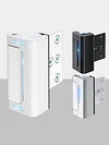 Home Security Door Lock Childproof Reinforcement Safety Latch Aluminum Alloy