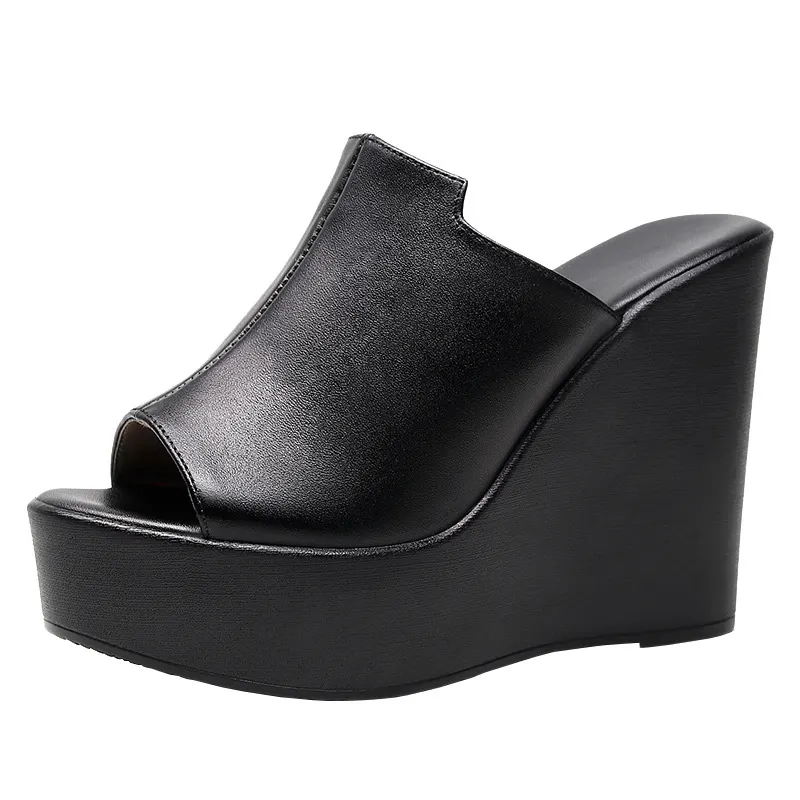 Breakj Breakj Waterproof Table Thick Bottom Slippers High Slope And Fitting Room Slippers Ultra-High Heel Night Shop Show Loose Girl Cold Slippers