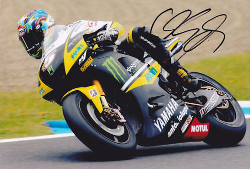 MotoGP COLIN EDWARDS Signed TECH 3 YAMAHA Colour Photo Poster painting (B)