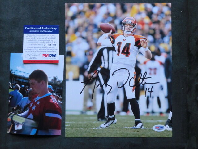 Andy Dalton Hot! signed autographed Bengals 8x10 PSA/DNA cert PROOF!!