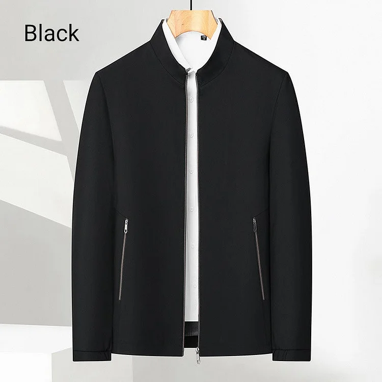 ✨Men's Standing Collar Zipper Casual Jacket 