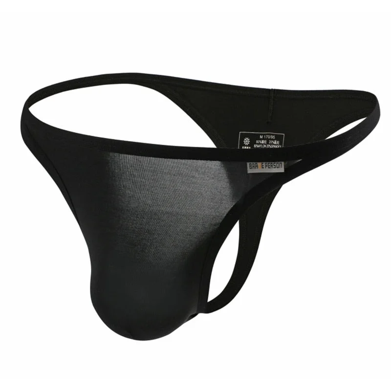 Aonga   New Fashion Men Underwear  Men Briefs Bikini Thin Section Breathable Thongs Low Waist Underpants Quick Dry