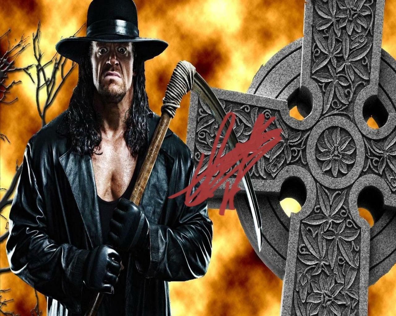 The Undertaker SIGNED AUTOGRAPHED 10 X 8