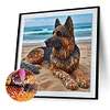 Diamond Painting-DIY Full Round Drill Stone Art Puppy