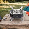 6800W Camping Gas Stove with Storage Bag Foldable Picnic Stove Cooking Accessory