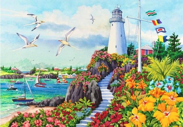 

Coastal Paradise – Paint By Numbers - 40*50CM, 501 Original