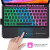 iPad Air 4 Touch Keyboard 360&deg; Rotatable, Backlit Bluetooth Foldable Rotating Keyboard with Touchpad Flip Smart Folding Keyboard Case
