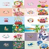 12pcs DIY Diamond Painting Greeting Cards Birthday Thanks Embroidery Postcard