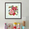 Flower - 9CT Partial Beaded Cross Stitch Kit(36x36cm)