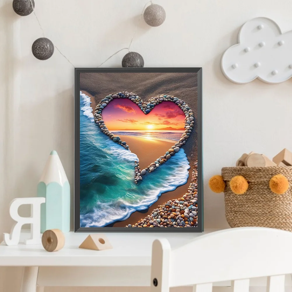 Diamond Painting - Full Round Drill - Beach(Canvas|30*40cm)