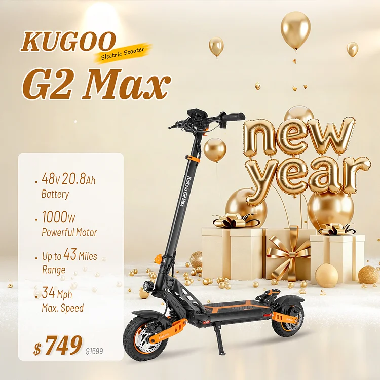 KUKIRIN G2 Max Electric Scooter | Super Range & Monster Speed 1000W Motor 