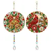 2pcs/set DIY Diamond Painting Double-Sided Suncatcher Hanging Ornament, Crystal Pendant Home Decor Set