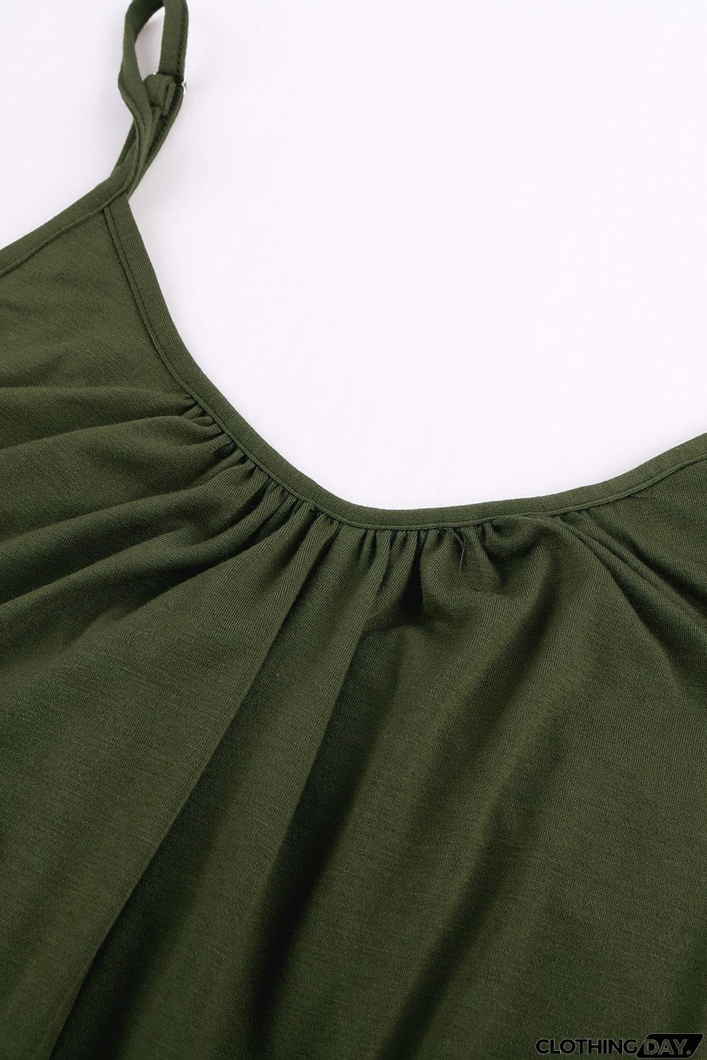 Spaghetti Straps Wide Leg Pocketed Jumpsuits