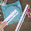 2pcs Cross Stitch Row Line Board Acrylic for Handmade Accessories (Seashells)