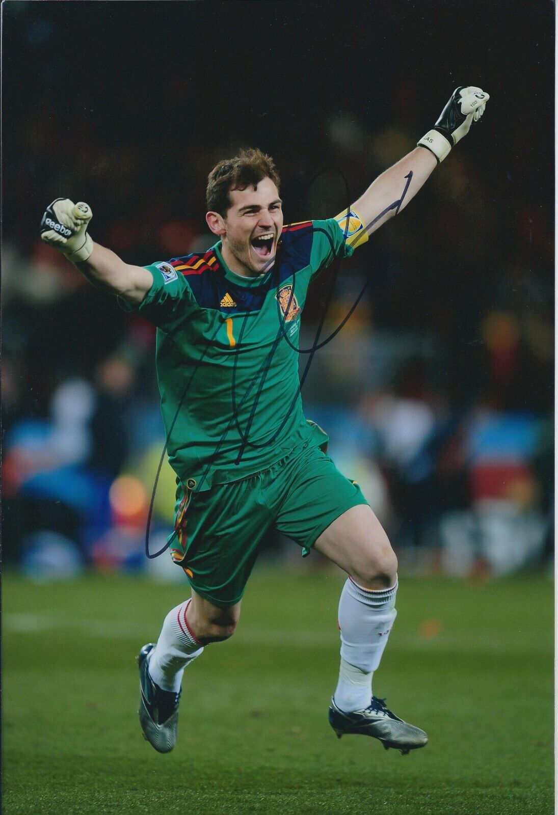 Iker CASILLAS Signed Autograph 12x8 Photo Poster painting AFTAL COA Spain World Cup Real Madrid