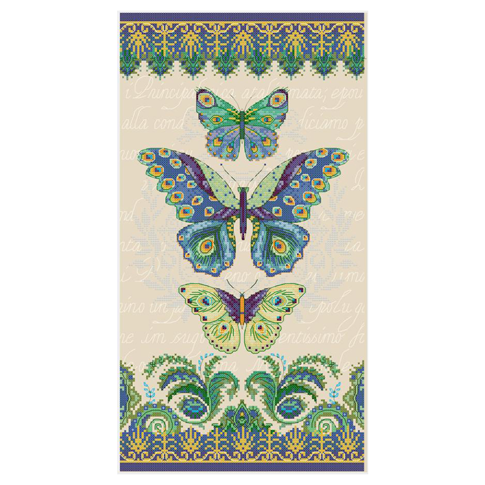 

Butterfly - 14CT Stamped Cross Stitch - 28*46CM, 501 Original