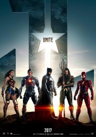 JUSTICE LEAGUE POSTER - Photo Poster painting QUALITY INSERT -  POST!