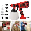 1400ml 220V Paint Sprayer 3 Mode&5 Barss Nozzles Auto Furniture Wall Sprayer Kit