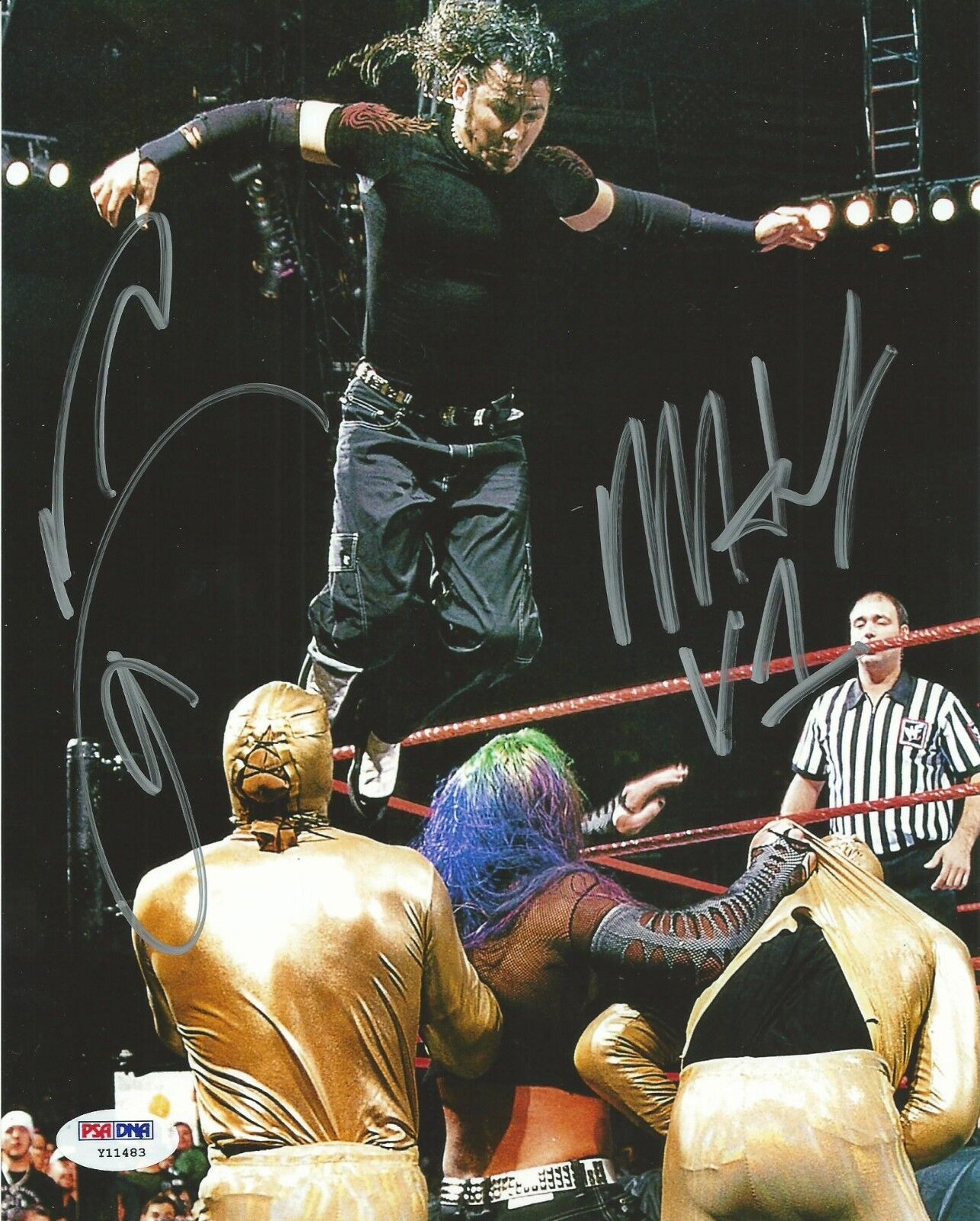 Matt & Jeff Hardy Signed WWE 8x10 Photo Poster painting PSA/DNA COA Boyz Boys Picture Autograph