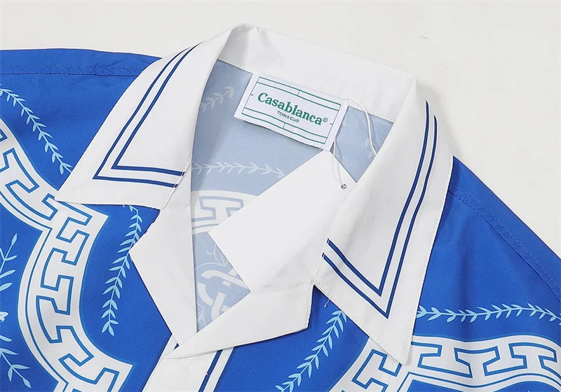Casablanca 2023SS New Product Silk Short Sleeve Shirt