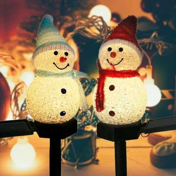 Christmas Sales -- Waterproof Solar Snowman Lamp