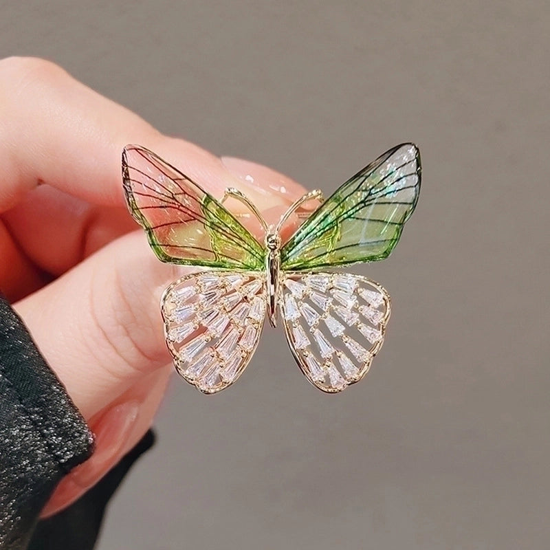 Small Brooch Simple Butterfly Brooch High-end Female Temperament Niche Design Pin New Dragonfly Brooch