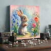 Framed Diamond Painting - Full Round Drill - Rabbit (25x25cm)