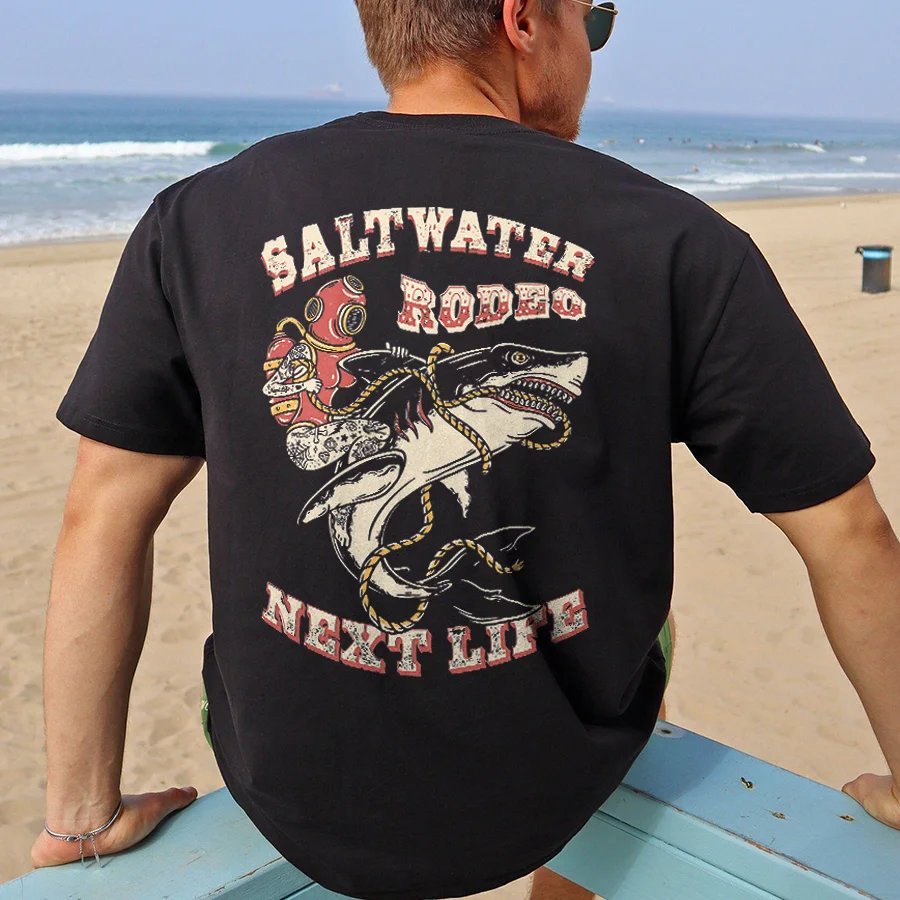 Saltwater Rodeo Printed Men's T-shirt