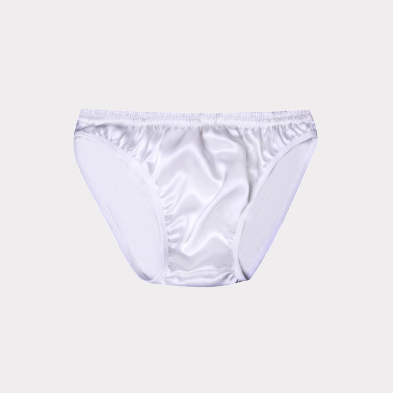 Realsilklife Elastic Waistband Solid Men's Silk Briefs