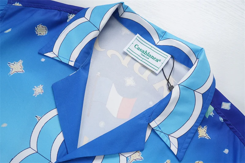 Casablanca 2023 new silk long-sleeved shirt