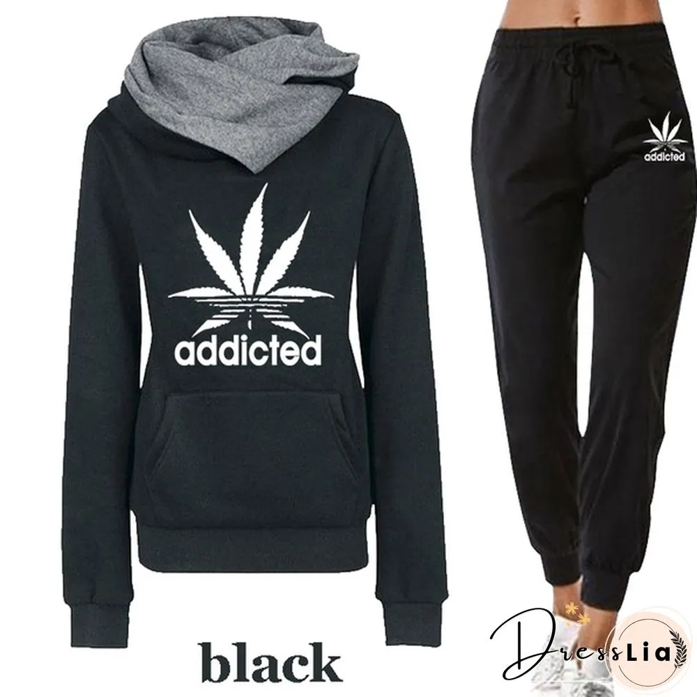Womens High Collar hoodie for autumn and winter outdoors casual wear fashion sportswear