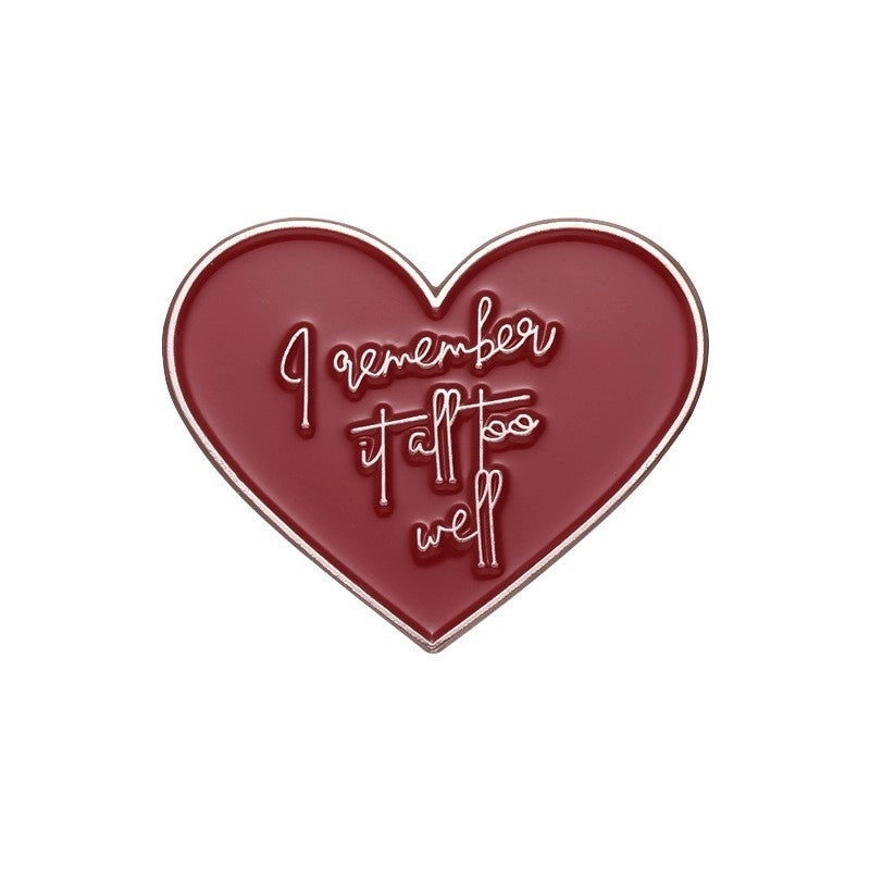 Minimalist Classic Style Pin Letter Color Block Alloy Stoving Varnish Unisex Brooches