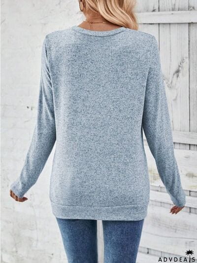 Round Neck Long Sleeve T-Shirt