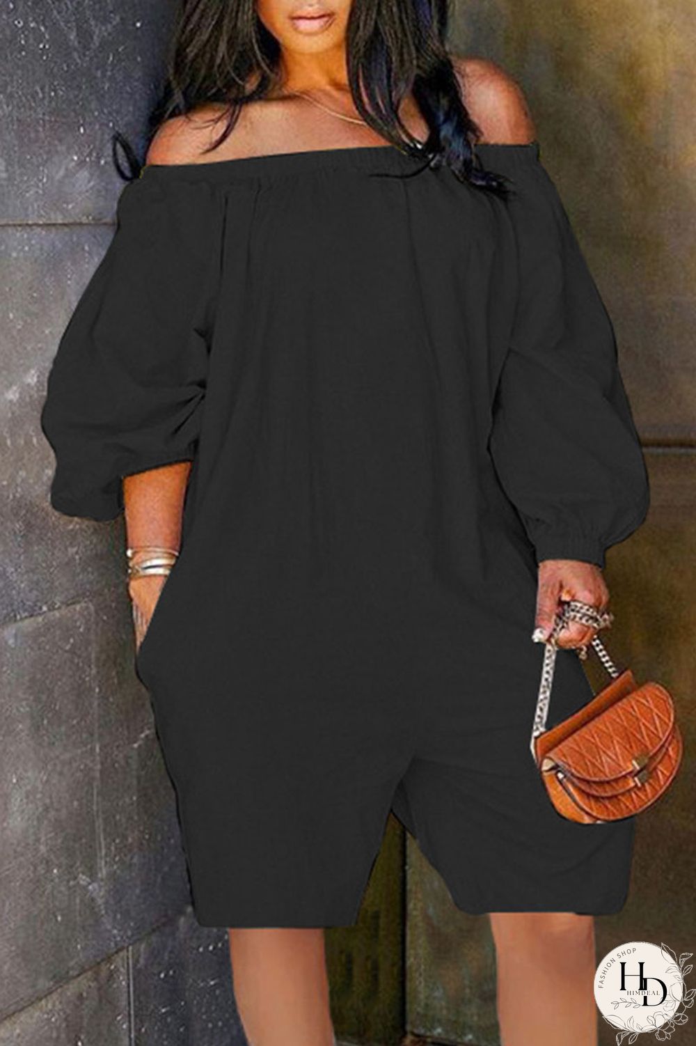 White Casual Solid Patchwork Off the Shoulder Loose Jumpsuits